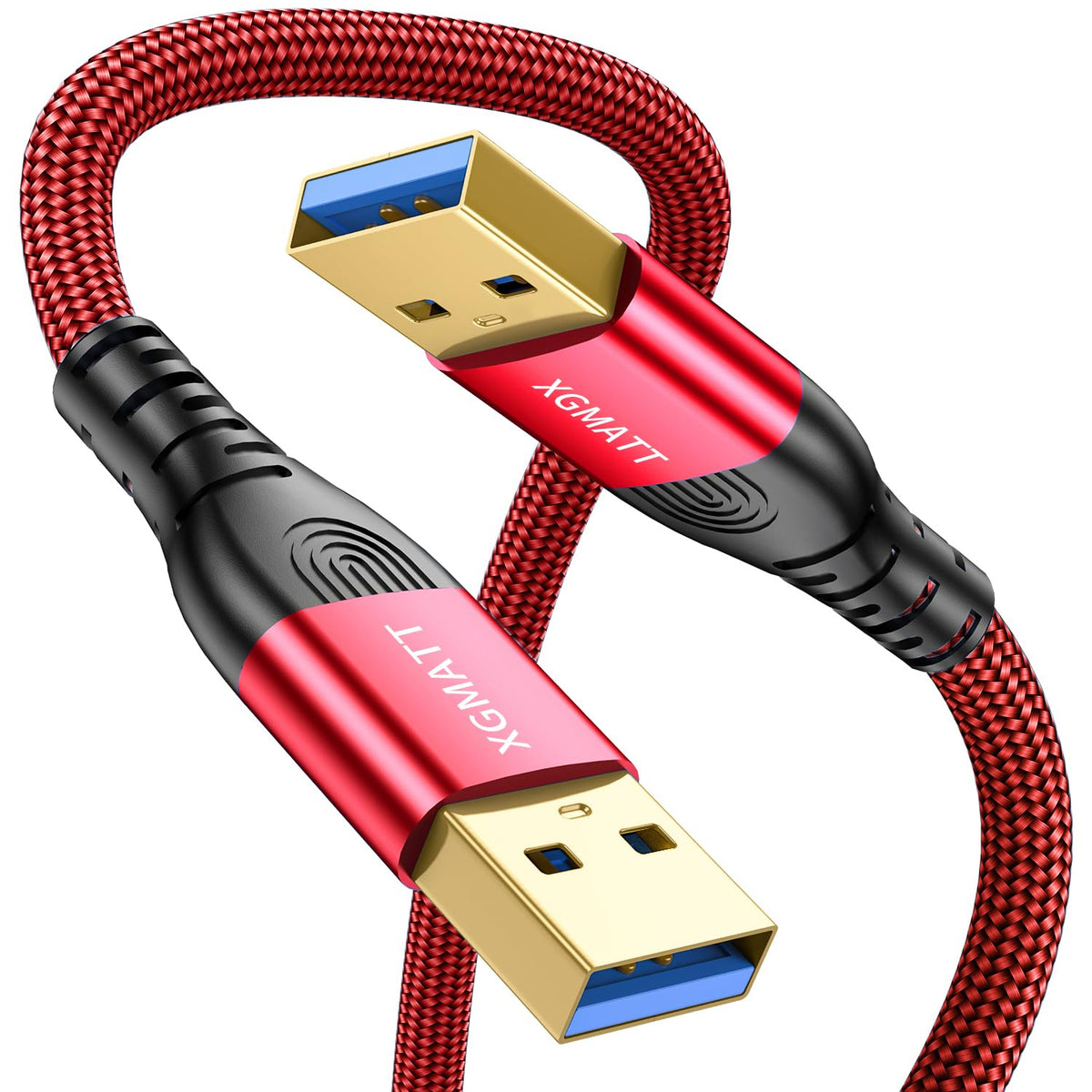 USB 3.0 Cable 2M,5Gbps High Speed Transfer USB Type A Male to Male Lead