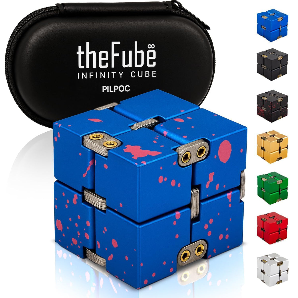 PILPOC theFube Fidget Cube Handy Anxiety Toys for Kids and Adults (Black)
