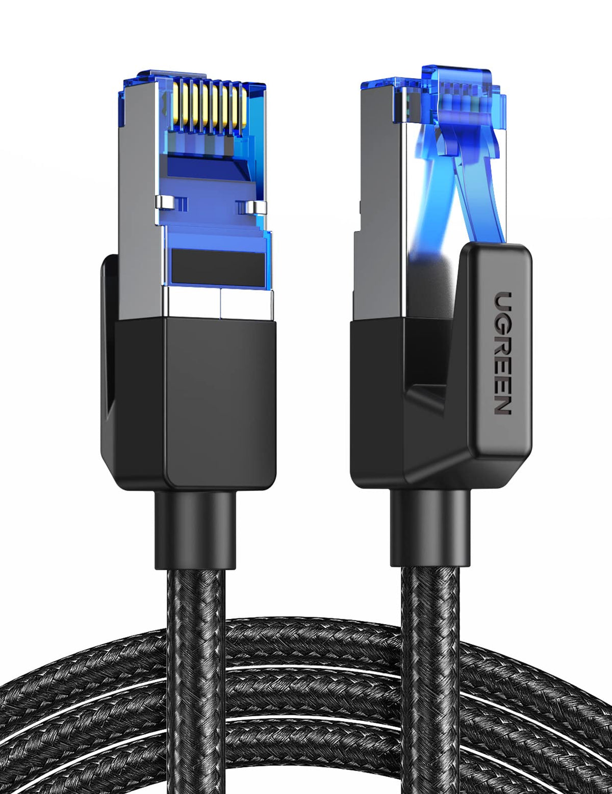 UGREEN Ethernet Cable 1m, Cat 8 High-Speed 40Gbps Internet Cable Braided