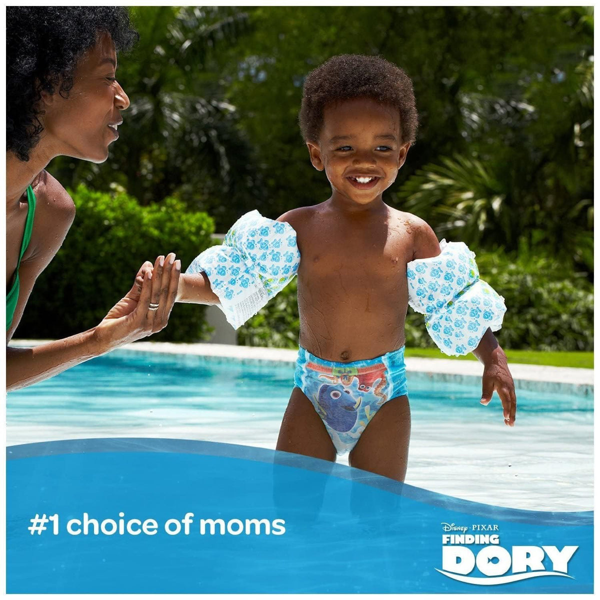Huggies Little Swimmers, Swim Nappies - Size 3-4, 36 Baby Swim Pants - Leak Guards and Stretchy Waistband Protect Without Swelling - Tear Sides for Easy Removal