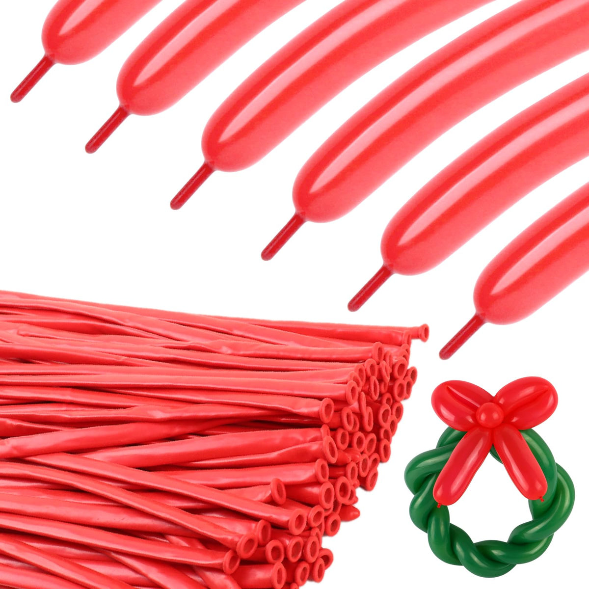 260 Balloons - Clear Long Balloons for Tying Balloon Arch & Balloon Ties