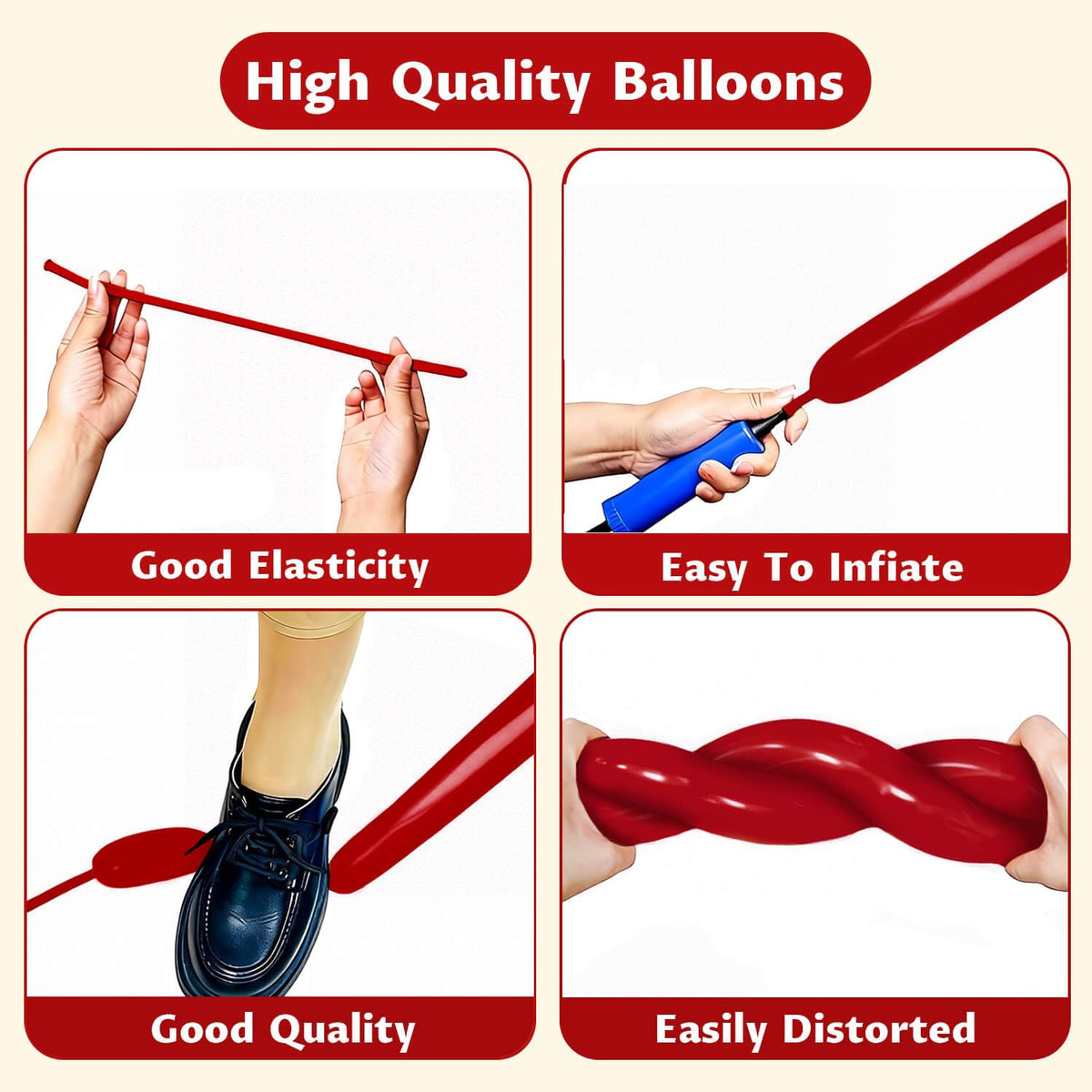 260 Black Long Balloons for Balloon Garland Thickening Skinny Latex Twisting Animals Modeling Christmas Birthday Wedding Party Festival Decorations 100pcs