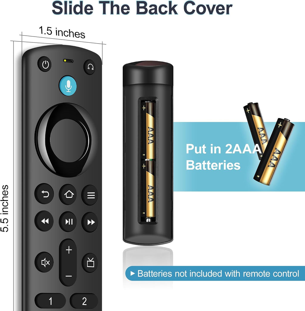 Voice Replacement Remote for Fire Stick, Fire Cube, AMZ FireSeries TVs