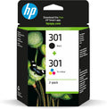 HP 301 Black & Tri-colour Original Ink Cartridges 2-Pack
