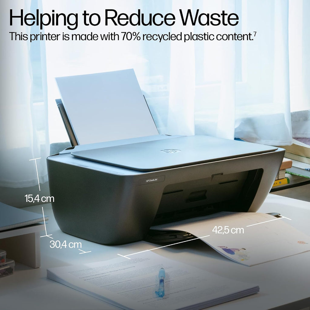 HP DeskJet 2921 All In One Printer | Colour | Wireless | Easy Setup & Reliable Wi-Fi | 3 months free Instant Ink Included | Print, Scan & Copy