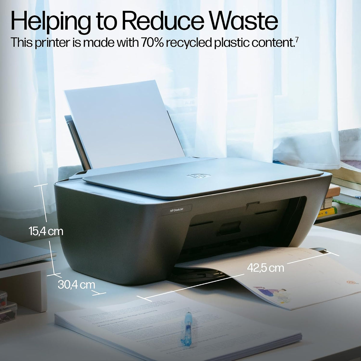 HP DeskJet 2921 All In One Printer | Colour | Wireless | Easy Setup & Reliable Wi-Fi | 3 months free Instant Ink Included | Print, Scan & Copy