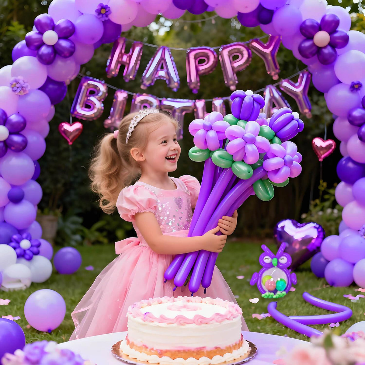260 Black Long Balloons for Balloon Garland Thickening Skinny Latex Twisting Animals Modeling Christmas Birthday Wedding Party Festival Decorations 100pcs