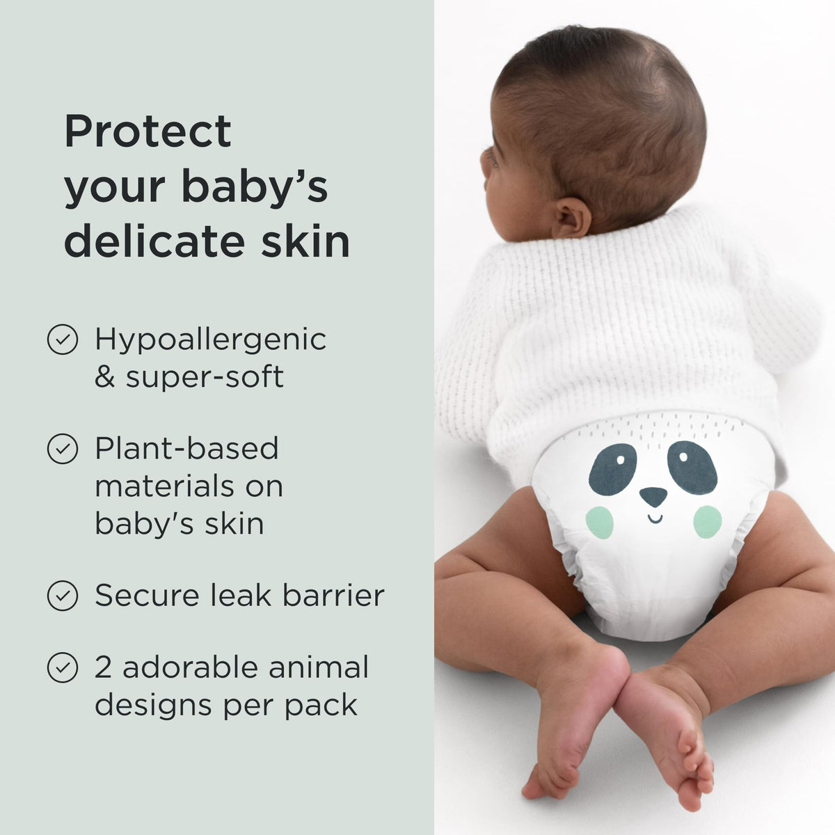 Kit & Kin Premium Baby Nappies Size 2, 4-8 kgs / 9-18 lbs, Pack of 152