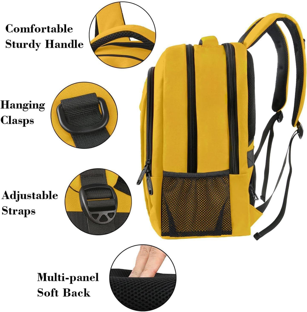 MATEIN Travel Laptop Backpack, Work Bag Lightweight Laptop Bag, Black Blue
