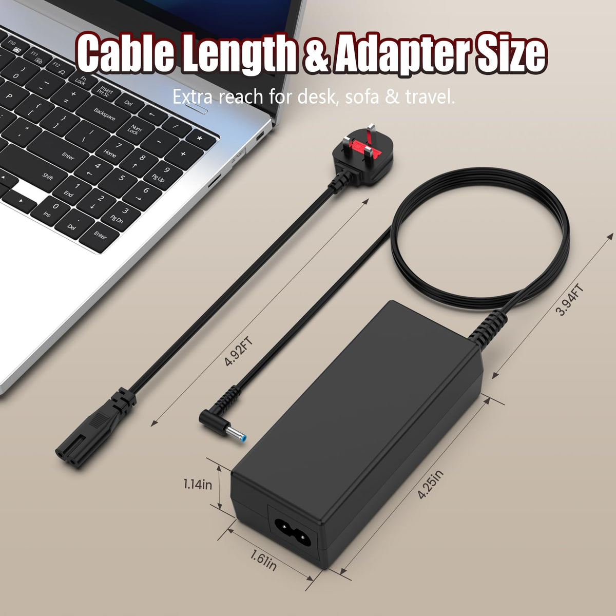 12V/24V 100W Car Laptop Charger USB C Compatible with MacBook Lenovo Dell