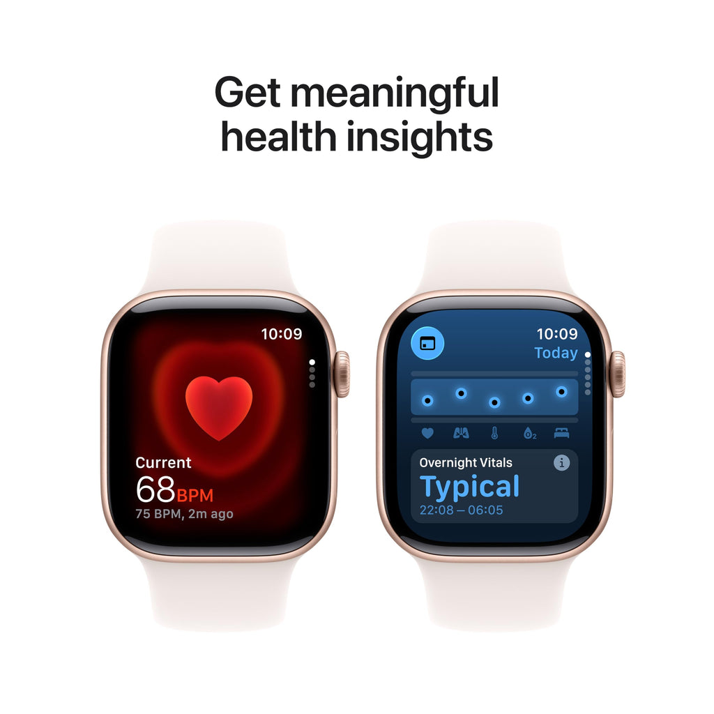 Apple Watch Series 11 GPS 42mm Smartwatch with Space Grey Aluminium Case with Black Sport Band S/M. Sleep Score, Fitness Tracker, Health Monitoring, Always-On Display, Water Resistant
