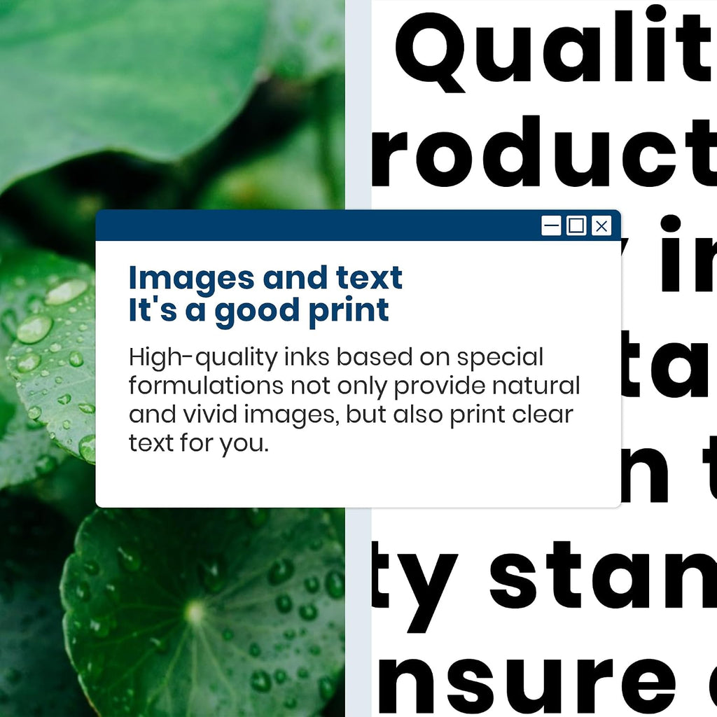302XL Ink Cartridges Replacement for HP 302 302XL Ink 1Black 1Tri-Colour