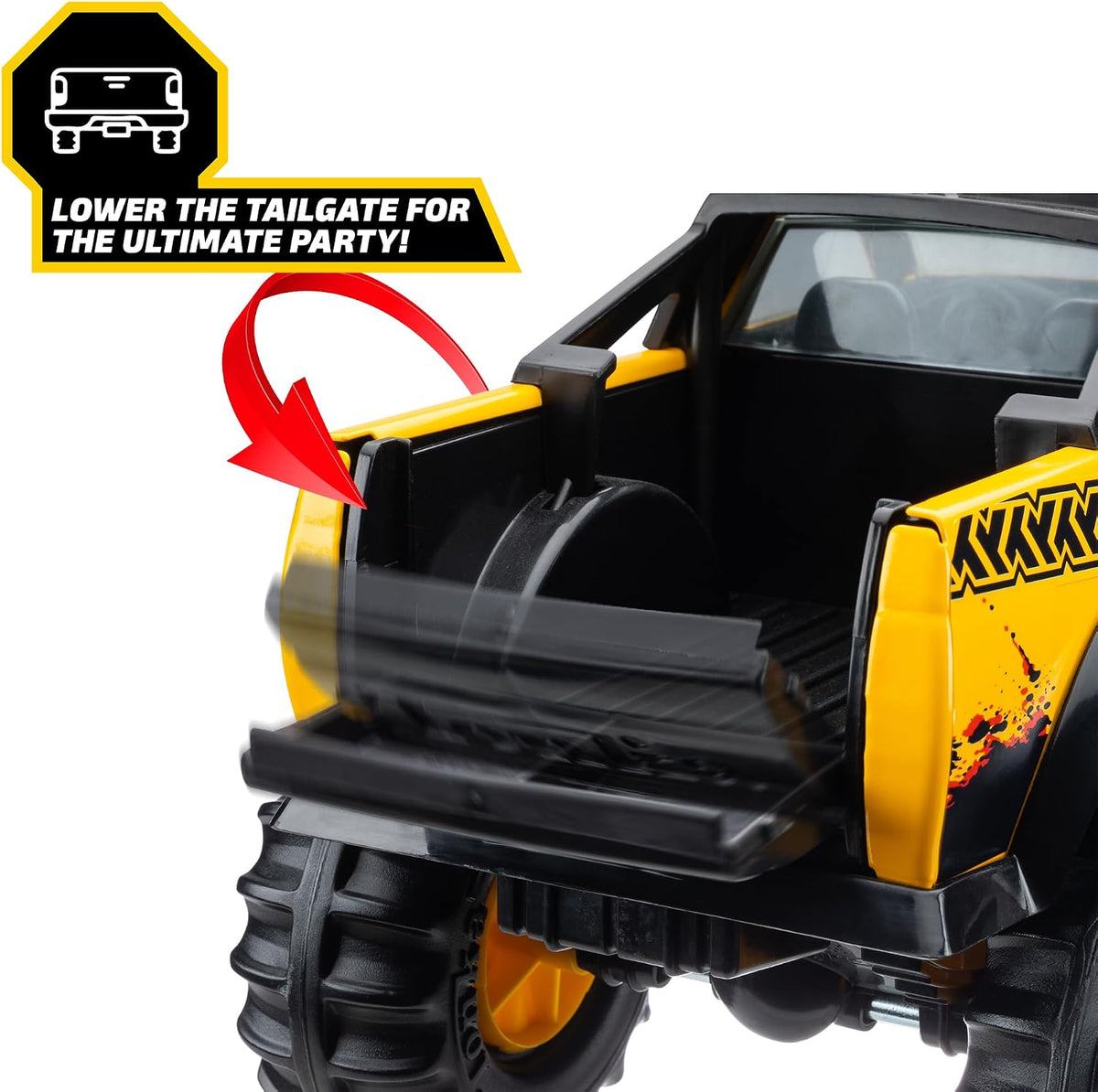 Tonka Steel Classics 4x4 Pickup Truck - Made with Steel & Sturdy Plastic, Yellow Toy Construction Truck, Boys and Girls, Kids, Toddlers, Ages 3+