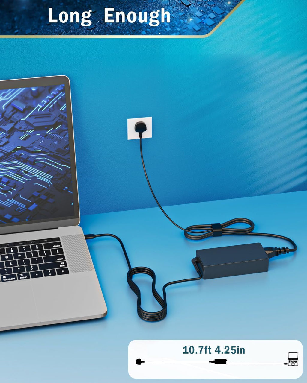 65W USB C Laptop Charger Compatible with HP Lenovo Dell Asus Samsung Acer Google Chromebook Charger Fast Charging Type C Power Adapter