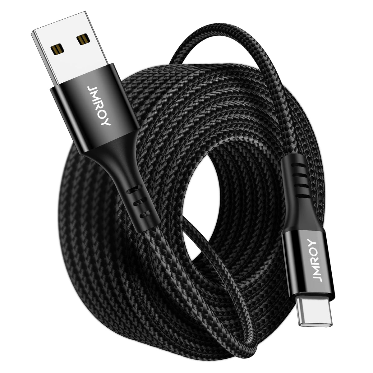 USB C CABLE 3M,Long Samsung Charger Cable Braided Compatible with Samsung Galaxy S20 Plus S21 S22 S23 S10 S9 S8, A20E A50 A51 A70 A71,PS5,Switch,Huawei P40,（Black）