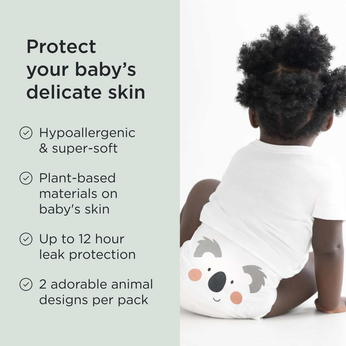 Kit & Kin Premium Baby Nappies Size 2, 4-8 kgs / 9-18 lbs, Pack of 152