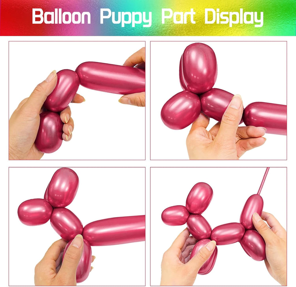 100Pcs clear 260 Balloons Clear Long Skinny Latex Balloon for Animal Ballons, Premium Quality Balloons for Beginners Baloons Making Kid's Carnivals Party Decoartion