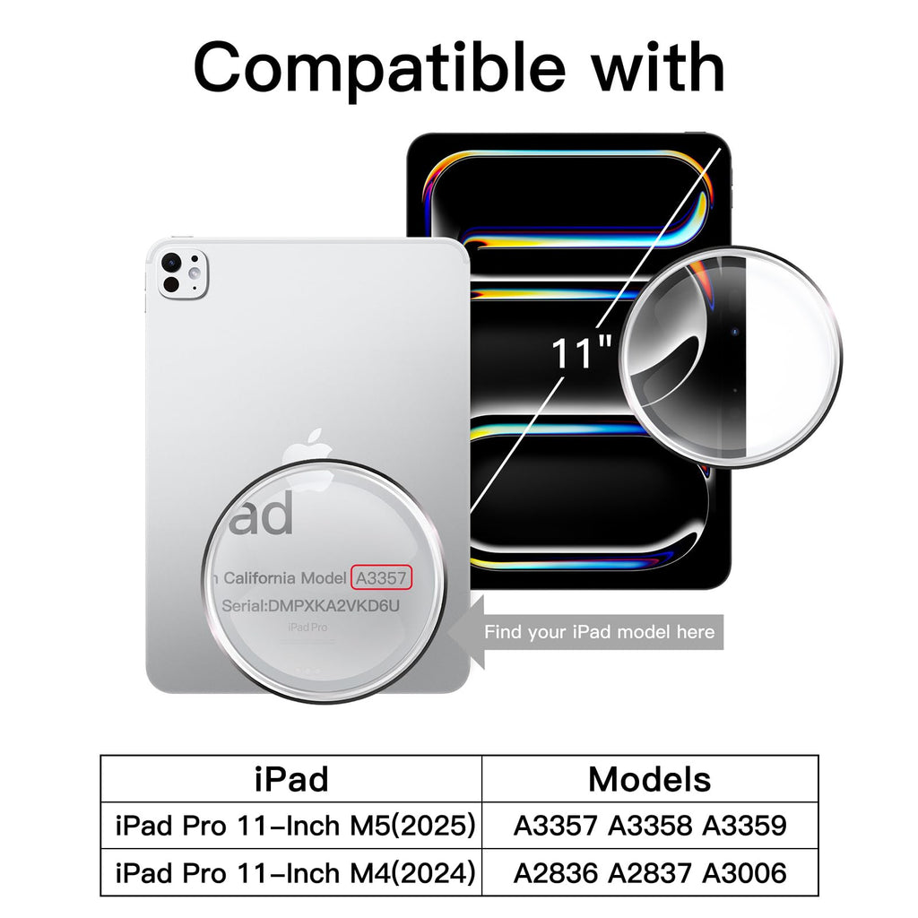 JETech Screen Protector for iPad Air 11" M4/M3/M2, 2-Pack