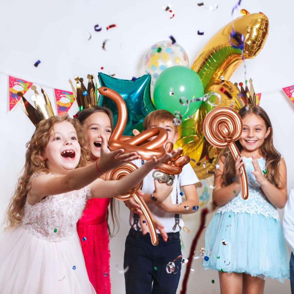 260 Black Long Balloons for Balloon Garland Thickening Skinny Latex Twisting Animals Modeling Christmas Birthday Wedding Party Festival Decorations 100pcs