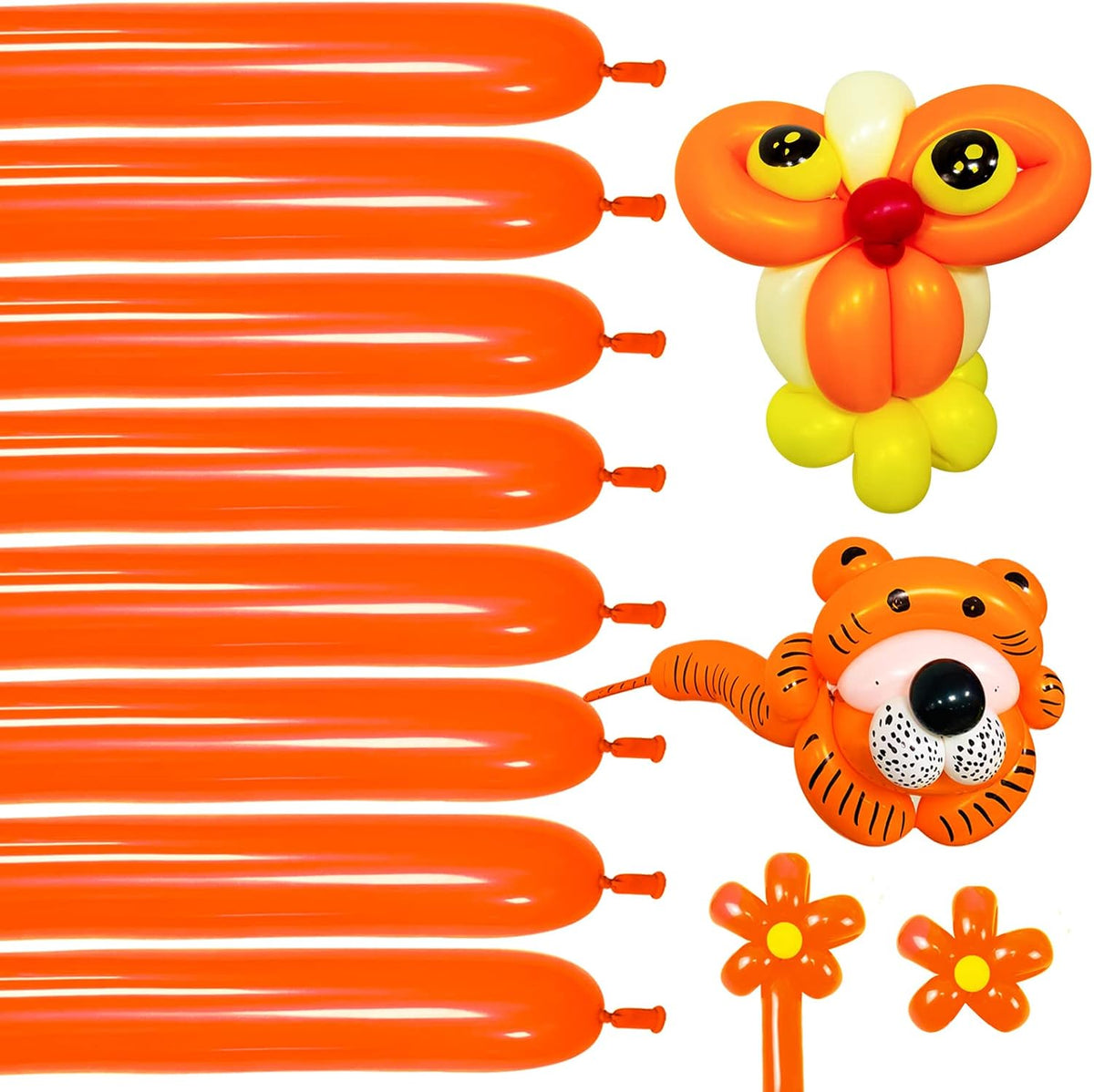 100Pcs clear 260 Balloons Clear Long Skinny Latex Balloon for Animal Ballons, Premium Quality Balloons for Beginners Baloons Making Kid's Carnivals Party Decoartion