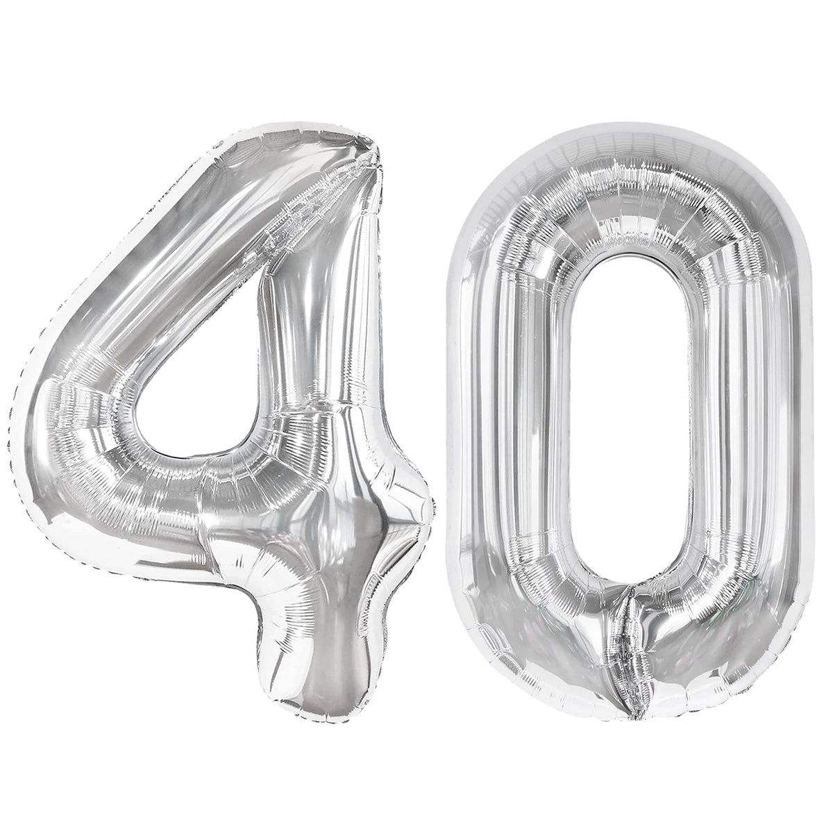 Laser Silver 6 Balloon - Number Balloon 40 Inch, 6th Hot Pink Decorations
