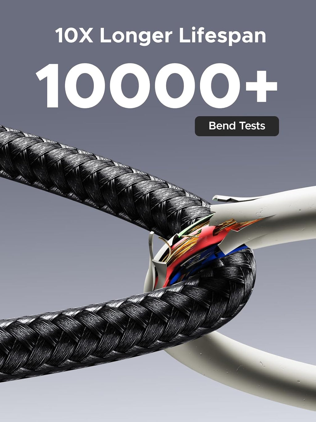 UGREEN 240W USB C to USB-C Cable with Built-in Digital Screen, 3M