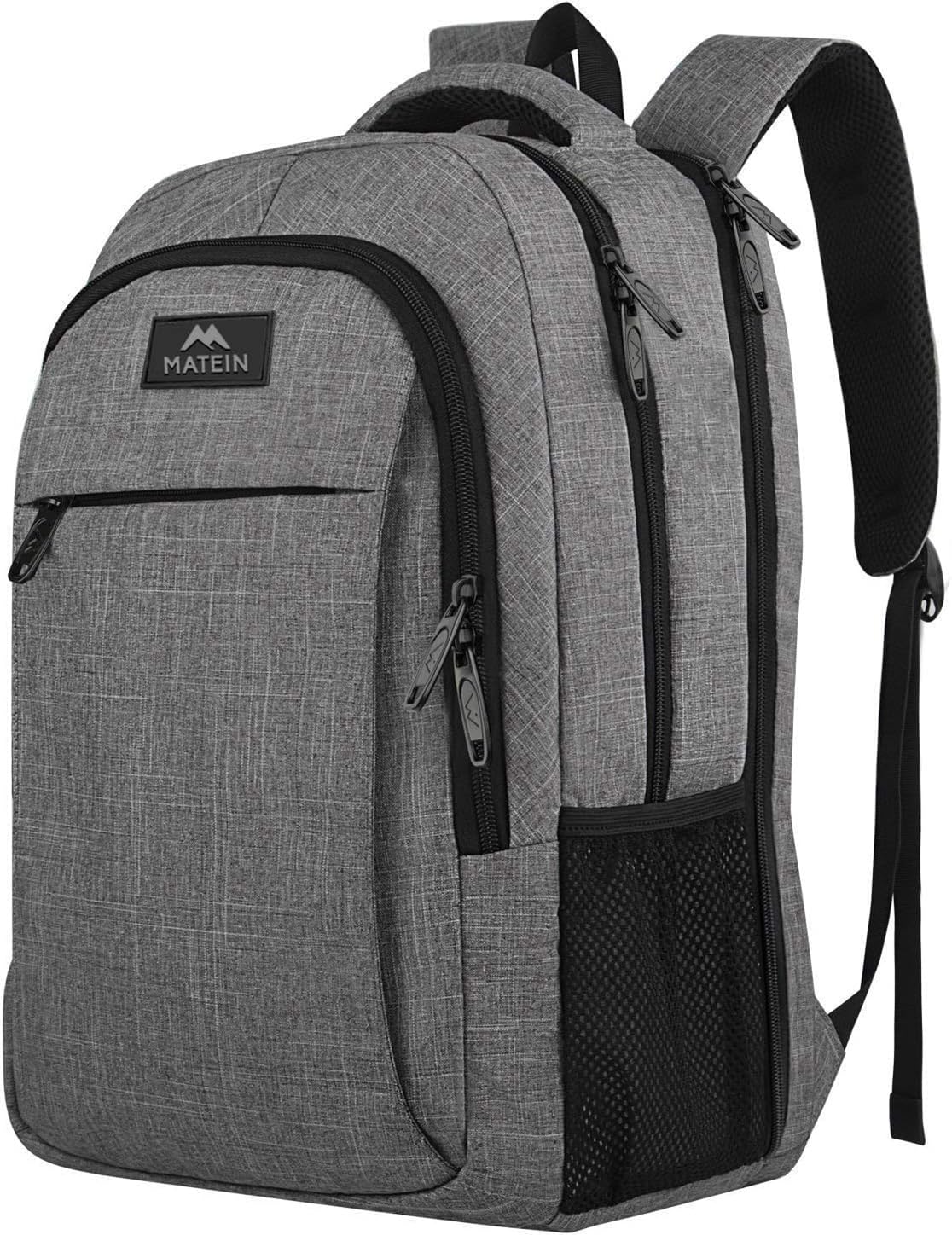 MATEIN Travel Laptop Backpack, Work Bag Lightweight Laptop Bag, Black Blue