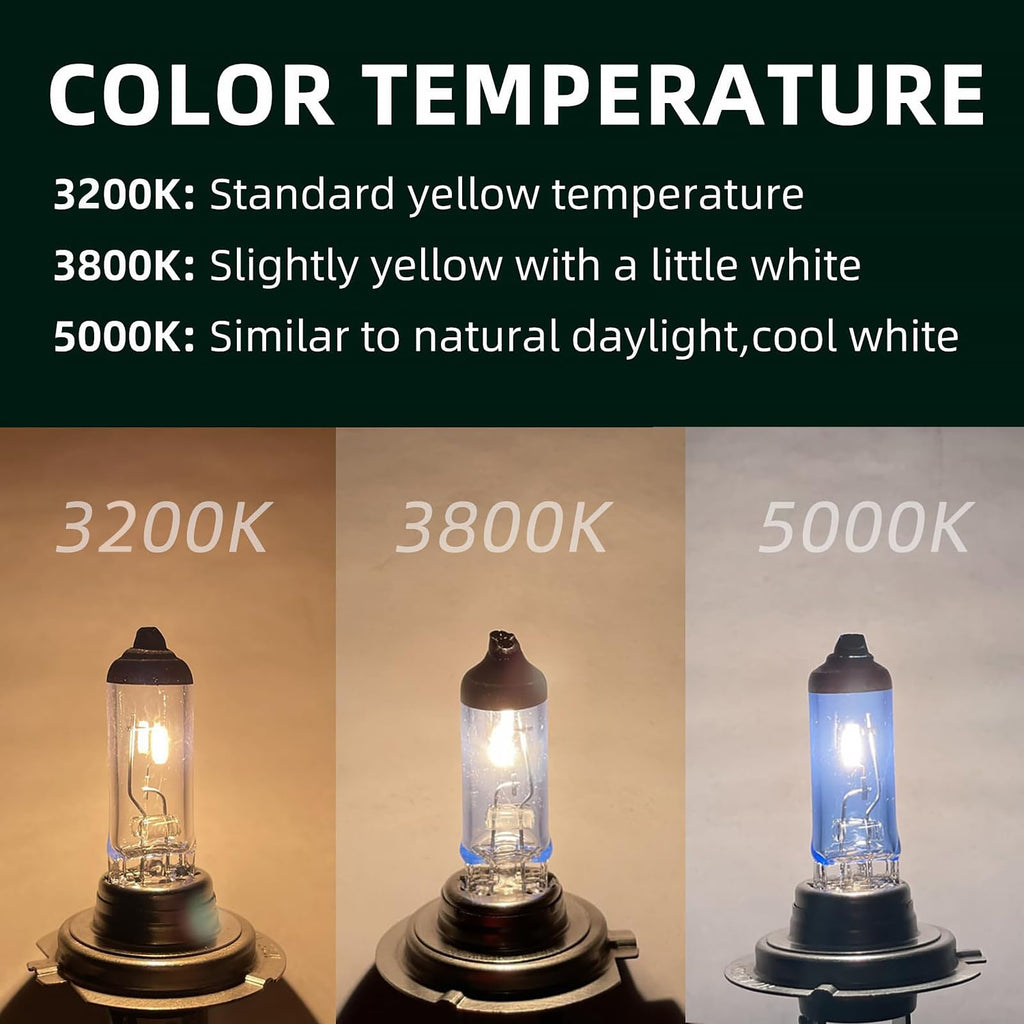 Sinoparcel H15 Headlight Bulb, OEM Replacement, Standard 3200K Warm White