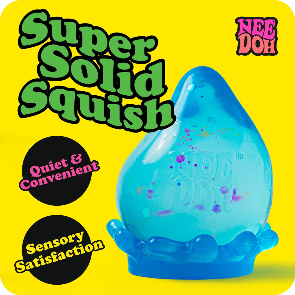 Schylling NeeDoh Nice Cube - Sensory Squeeze Toy with Super Solid Squish - 2.25" Cube - Color May Vary (Pack of 1)