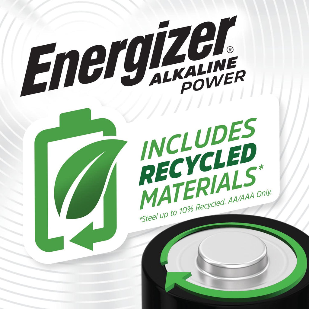 Energizer Alkaline Power - AA Batteries (32 Pack) Up To 50% Longer Lasting