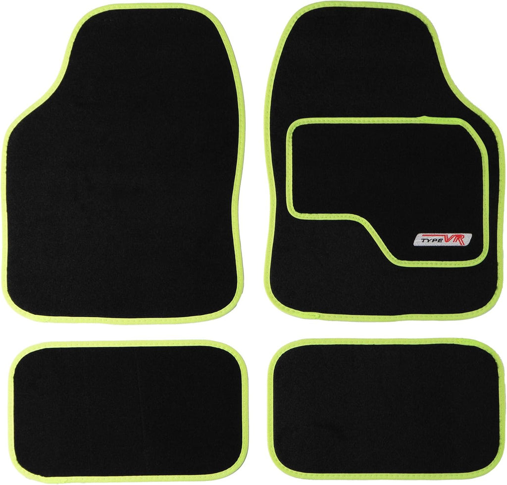 Sakura SS5308 Universal Car Mat Set, Lime