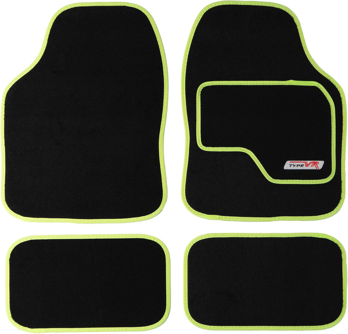 Sakura SS5308 Universal Car Mat Set, Lime
