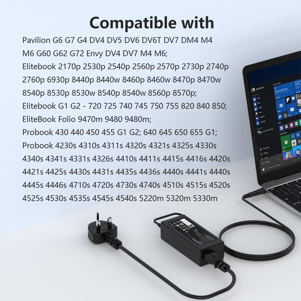 USB C Laptop Charger 45W Compatible with Acer HP Asus Lenovo Chromebook