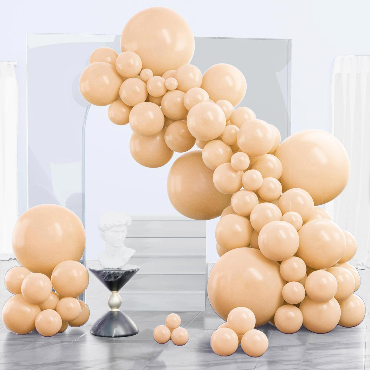 PartyWoo Dark Purple Balloons 120pcs Royal Purple Color Different Sizes