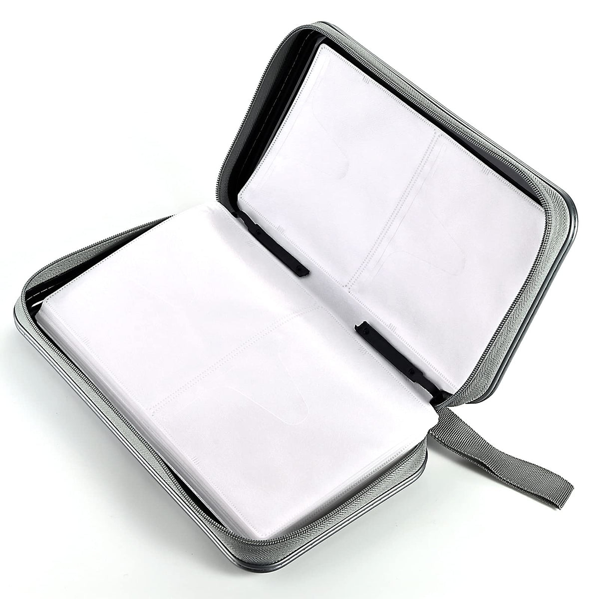 LIOVODE DVD Case, 96 Capacity CD Case Holder Organizer Disc Wallet for Car