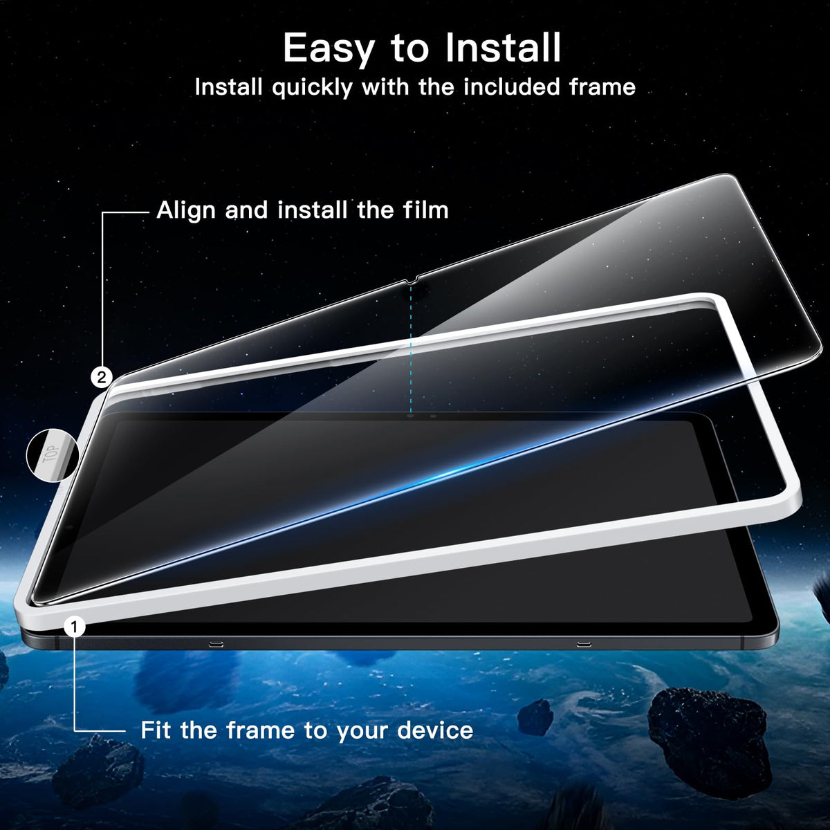 JETech Screen Protector for Samsung Galaxy Tab S8 Ultra 14.6", 2-Pack