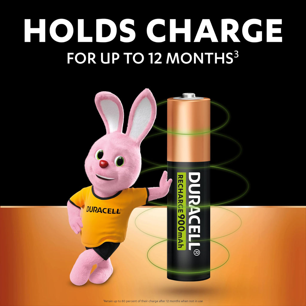 DURACELL AA Rechargeable Batteries (4 Pack) 1.2V, 2500 mAh NiMH