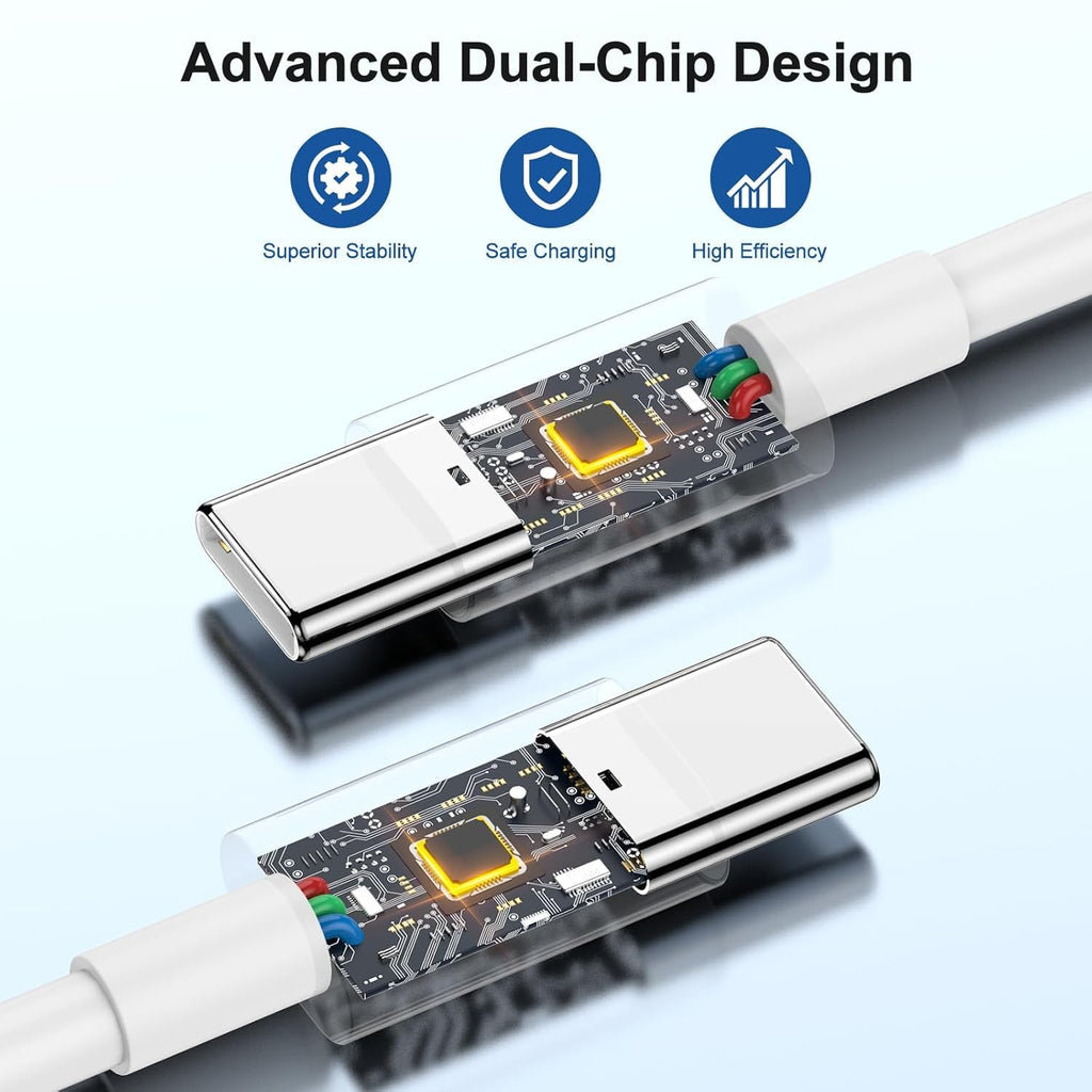 USB C to USB C Charger Cable,3M Long i Phone Type C Charging Lead 2Pack Fast Charging Wire USBC Charger Cables for iPhone 17 Pro Max/17 Air/16/16 e/16 Pro/15 Plus, iPad Pro/Air/Mini,Mac