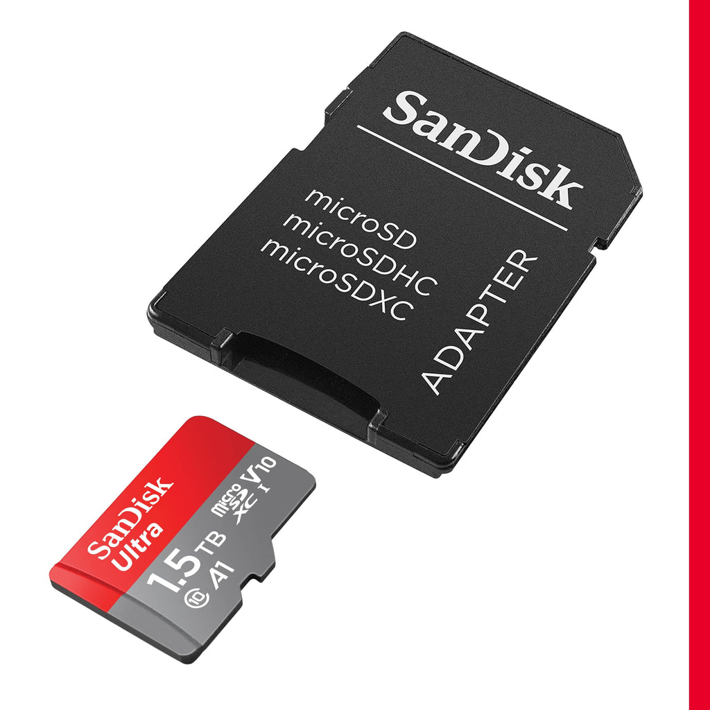 SanDisk 128GB Ultra microSDXC card + SD adapter, Memory card Full HD, up to 140 MB/s, For smartphones and Tablets, with A1 App Performance, UHS-I, Class 10, U1