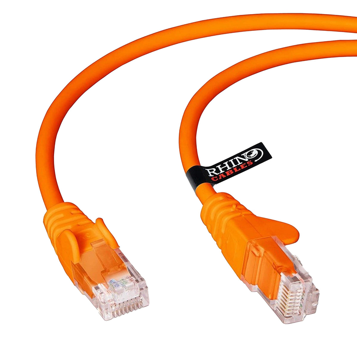 rhinocables CAT 5e High-Speed Ethernet Cable - Reliable LAN Network RJ45 Cable for Fast Internet & Data Transfer | Durable WiFi Broadband Cable for Gaming & Streaming, (20m, White, Pack of 25)