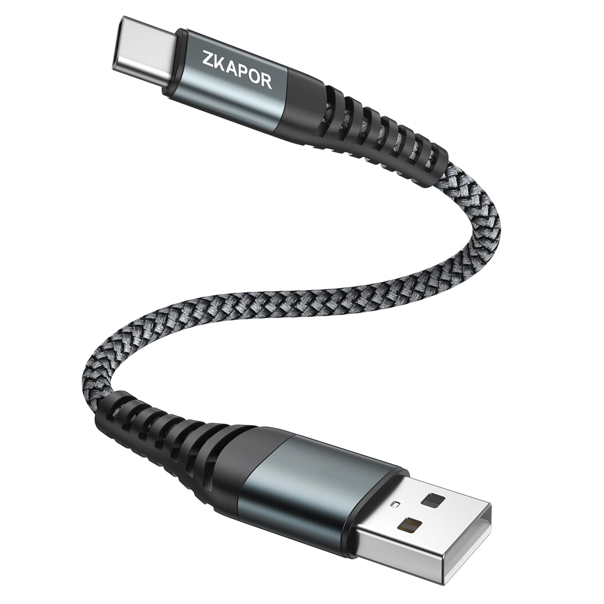 ZKAPOR Short USB C Cable 30CM, Type C Charger Cable 3A Fast Charging USB C