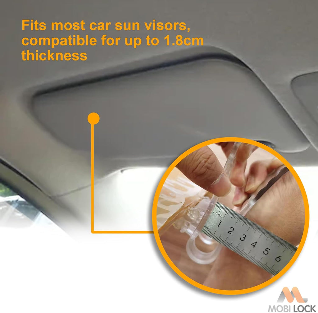 2Pcs Car Sun Visor Extension 2 in 1 - Anti-Glare & UV Day Night Windshield