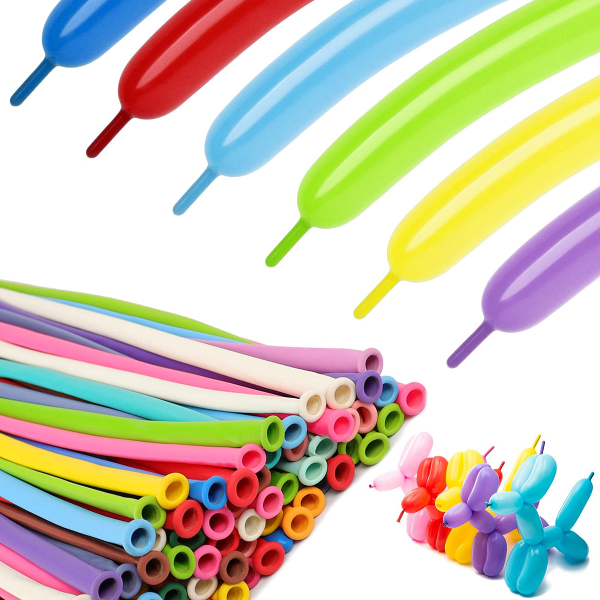 260 Balloons - Clear Long Balloons for Tying Balloon Arch & Balloon Ties