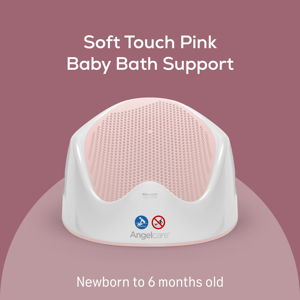 Angelcare - Baby Bath Support - Soft Touch Support - Water Level Indicator - Ideal for Babies Less Than 6 Months Old - Aqua