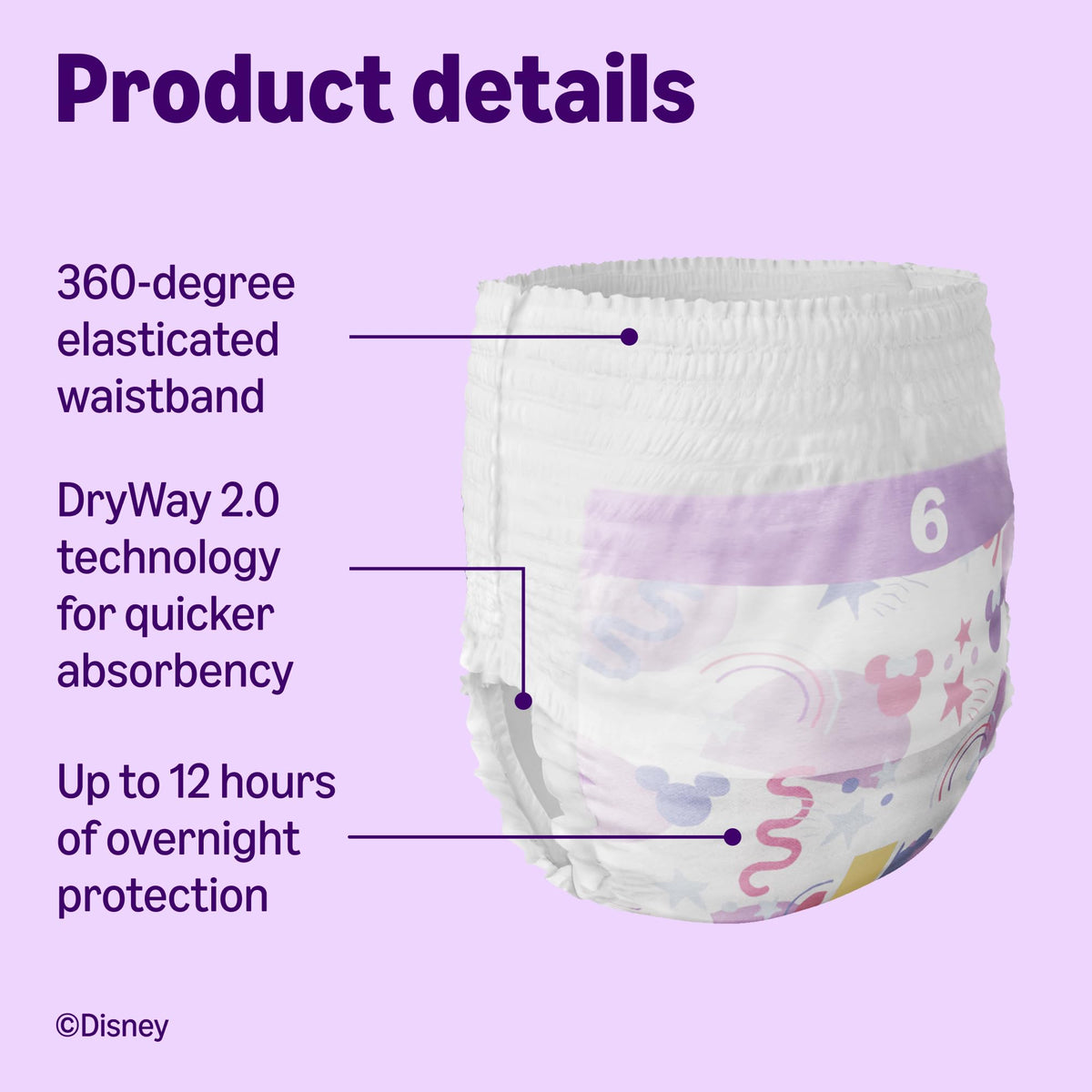 By Amazon Disney - Nappy Pants - Size 5 (12-17 kg) – 140 count (2 packs of 70)