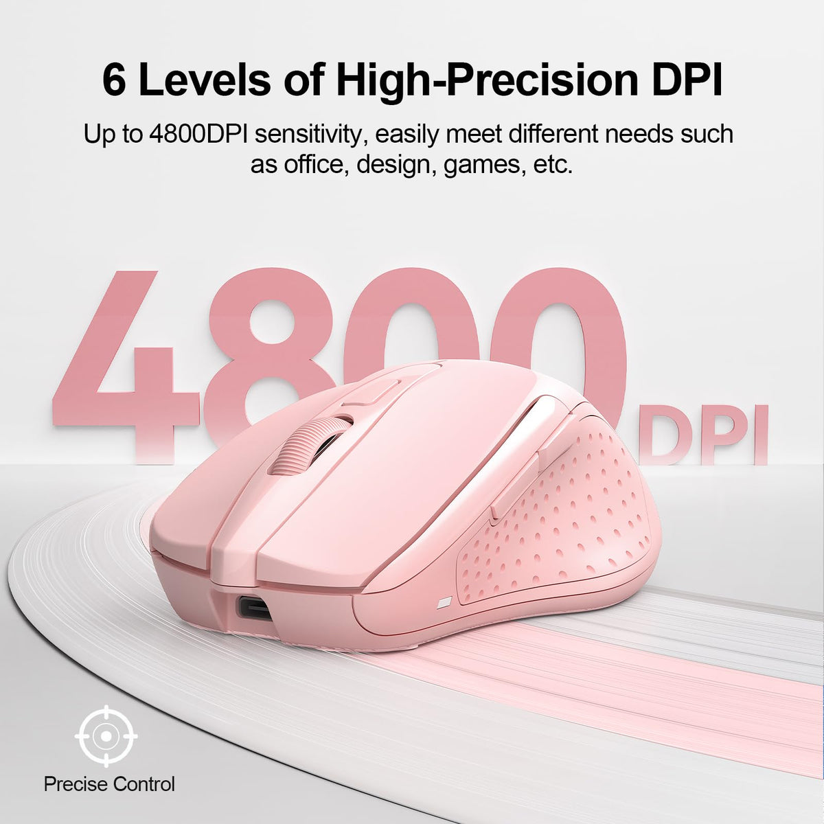TECKNET Bluetooth Mouse, Wireless Mouse Rechargeable