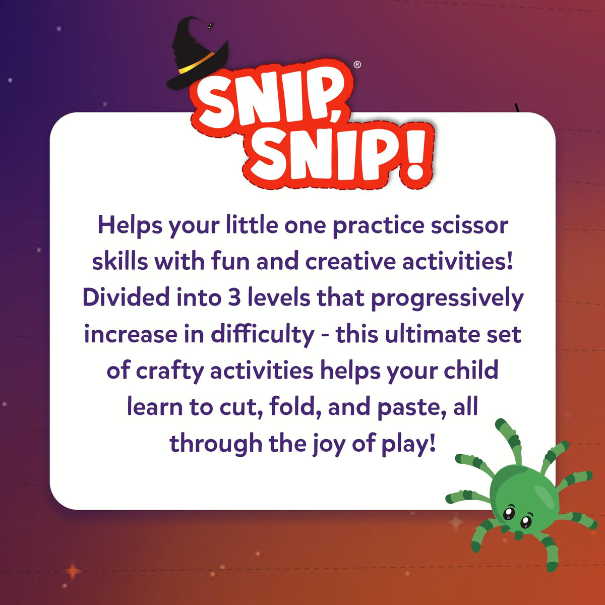 Skillmatics Snip Snip, Scissor Skills, Felt Craft Activity, Christmas Gift