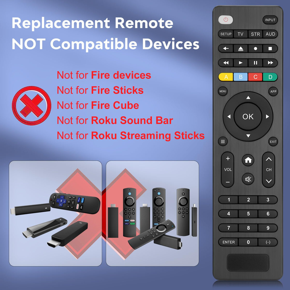 for Hisense TV Remote Control, Universal for Hisense Smart TV, Replacement