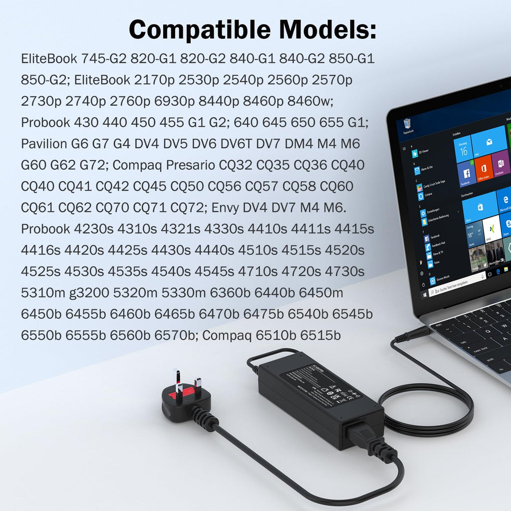 USB C Laptop Charger 45W Compatible with Acer HP Asus Lenovo Chromebook