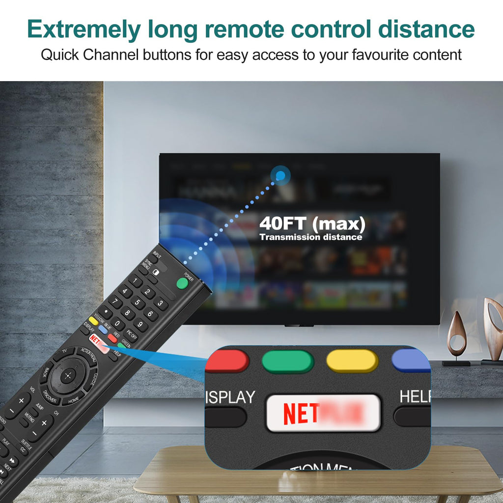 Samsung Universal TV Remote Control – Samsung TV Remote Replacement with Netflix, Prime Video, Rakuten Buttons for All S amsung LED QLED UHD 4K 8K Smart TVs